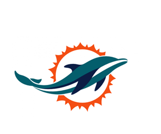 橄榄球海豚队logo设计欣赏
