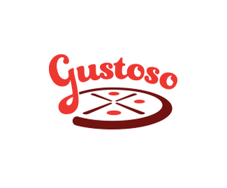 比萨餐厅GUSTOSO标志