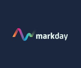 彩色的营销传媒公司Markday标志