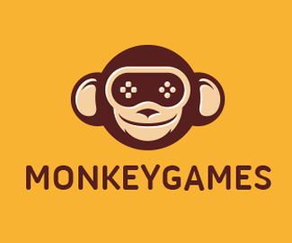 猴子游戏卡通标志