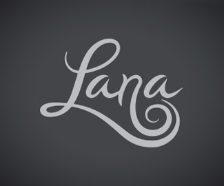 拉娜毛线店标志设计